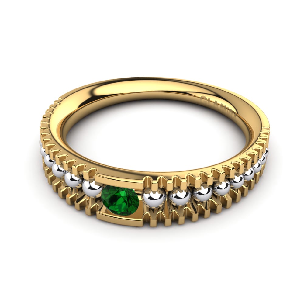 18k Yellow & White Gold Engagement Ring Rasia