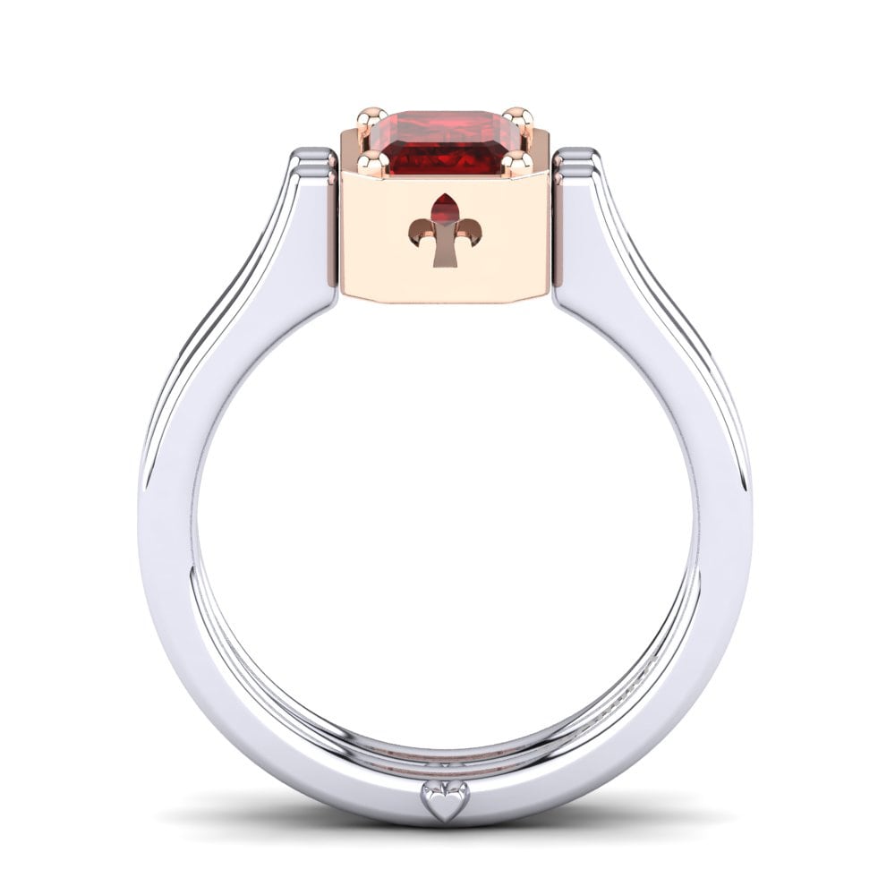 Roter Zirkonia Ring Reyneke