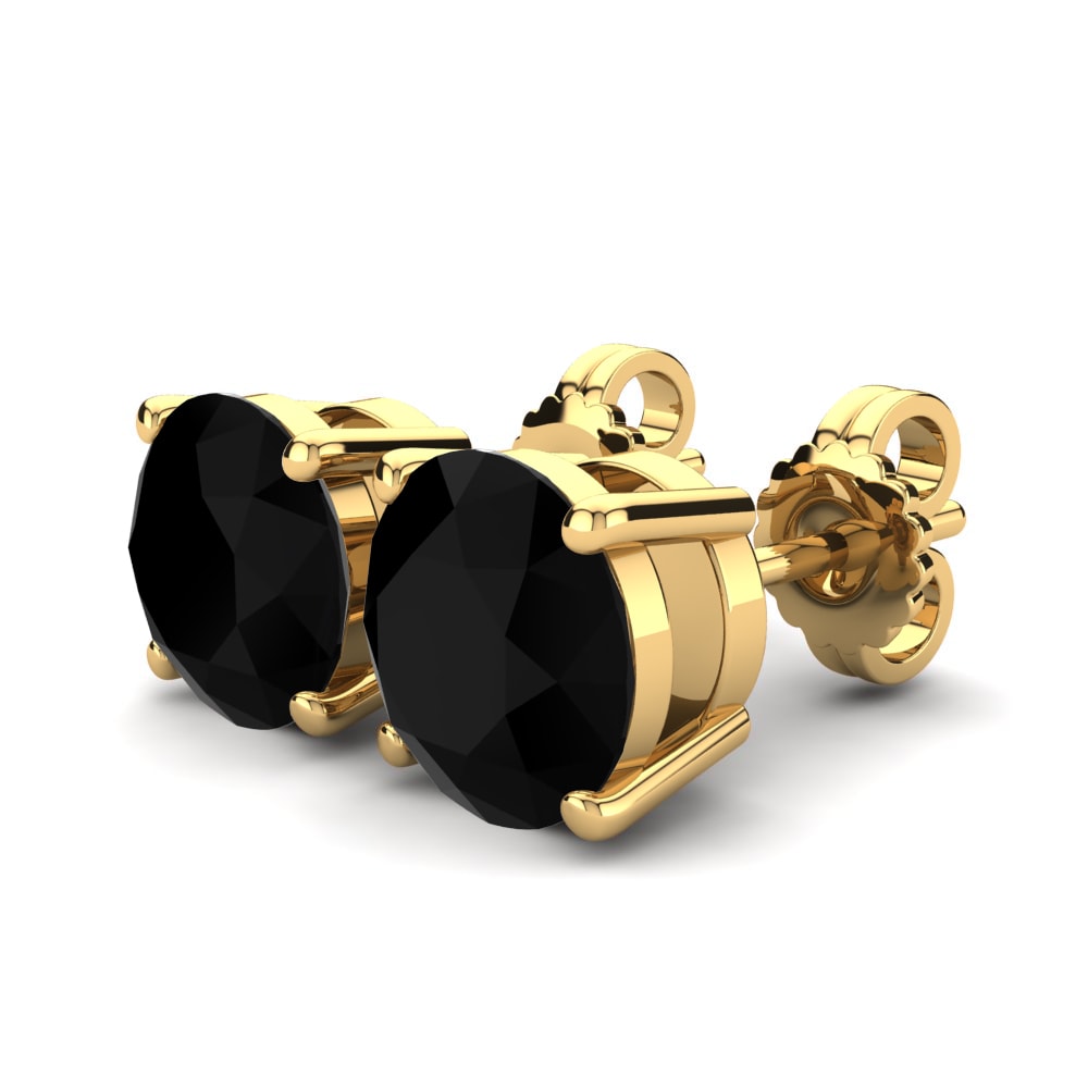 Đá Sapphire Đen Bông tai nữ Urvika