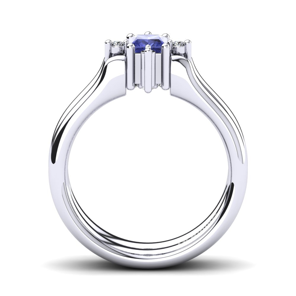 950 Platinum Tanzanite Ring Sakhalin