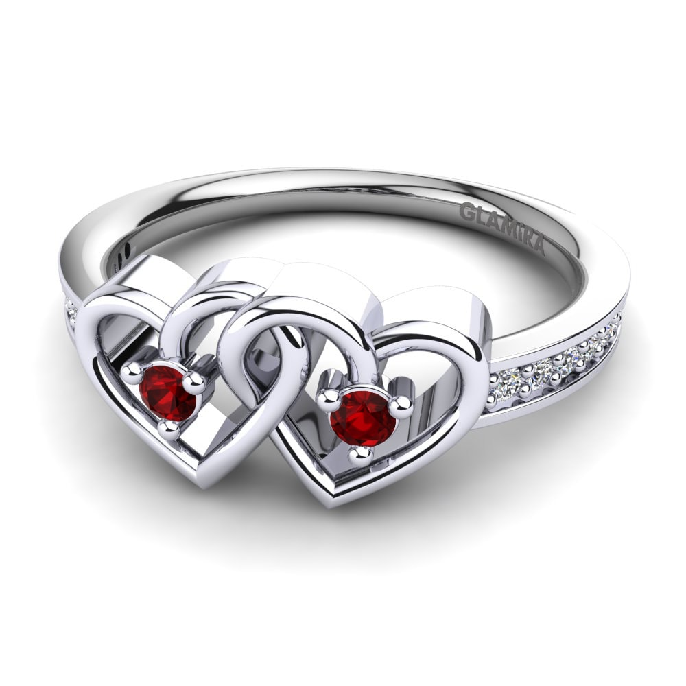Circonita Roja Anillo Sharalyn