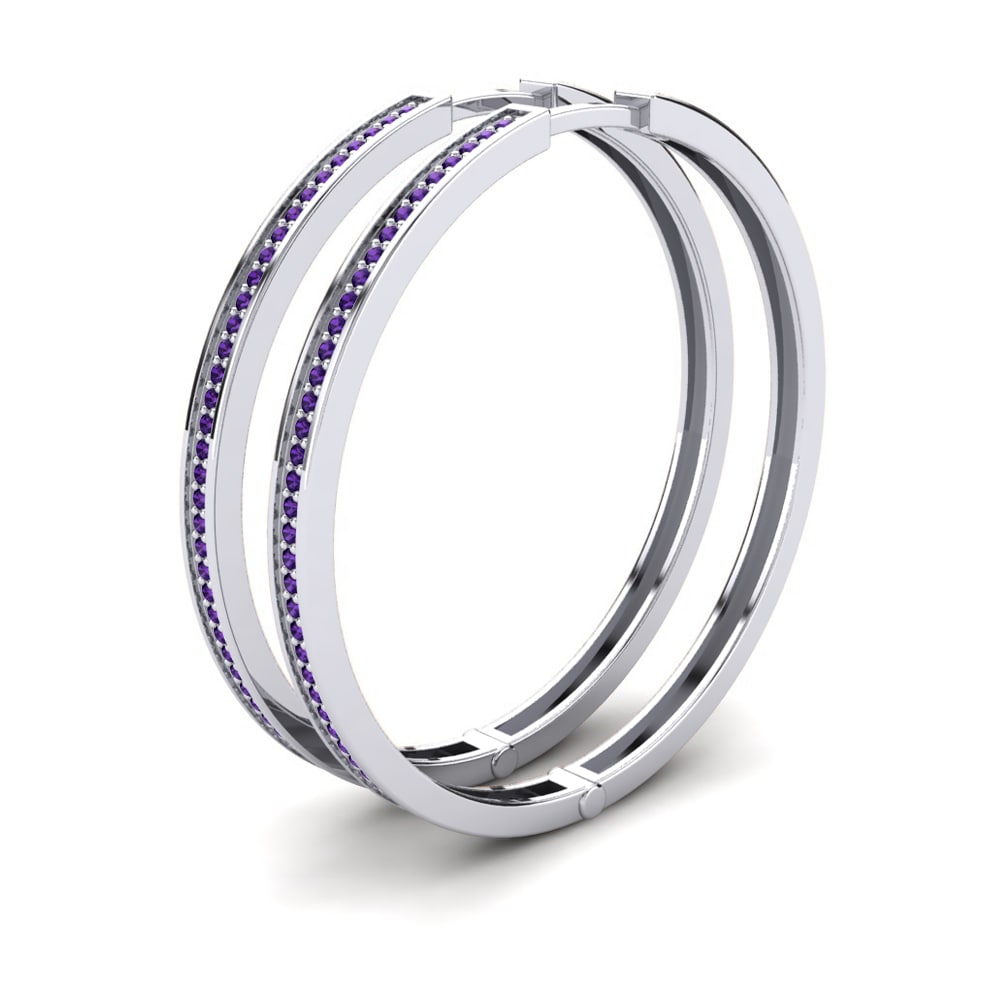 Amatista Pendiente de mujer Sheilah 32 mm