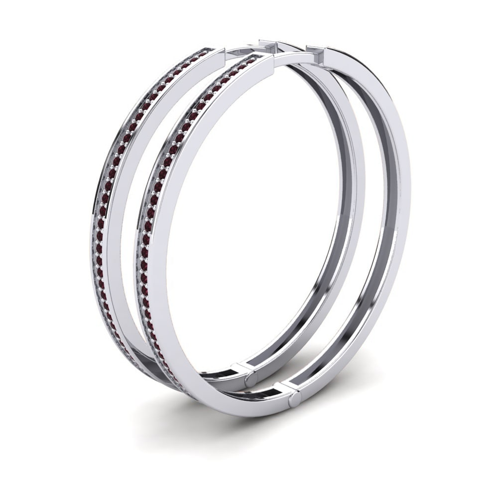 Granaat Dames Oorbellen Sheilah 32 mm