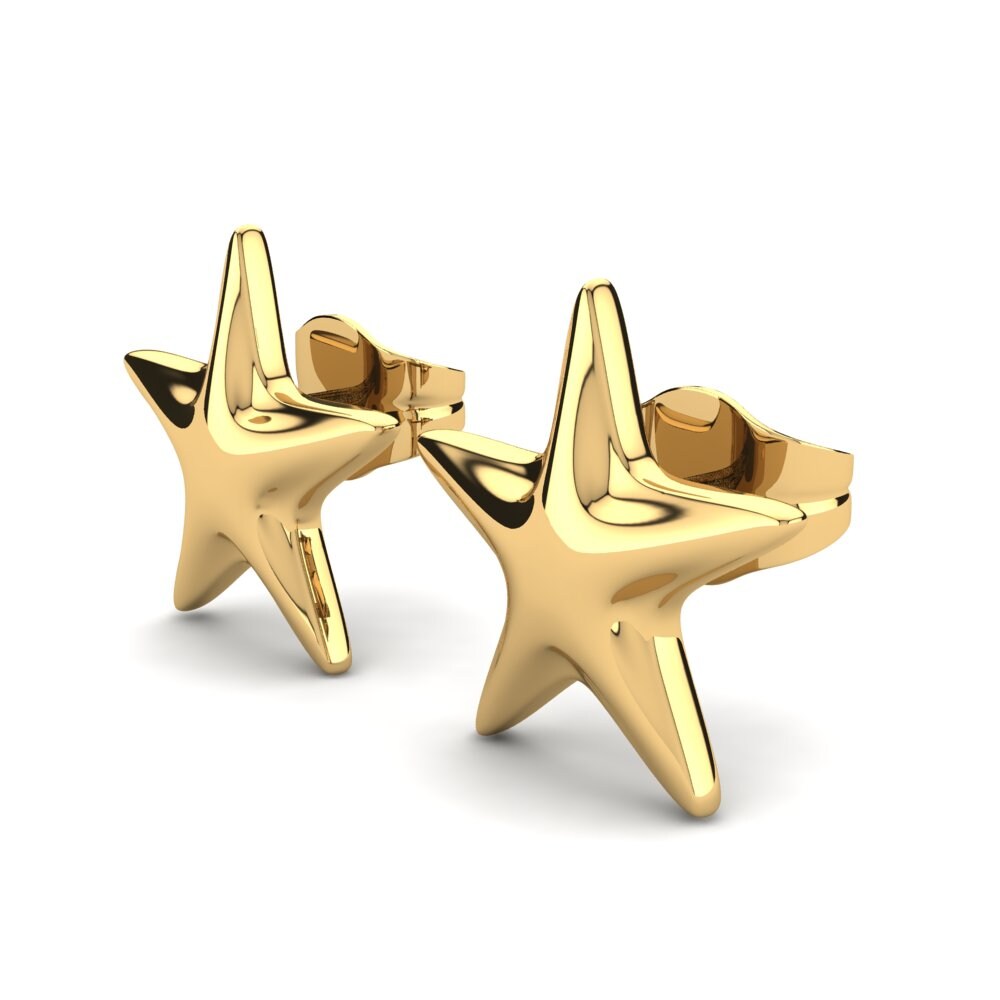 9k Oro Amarillo Pendientes Simvole