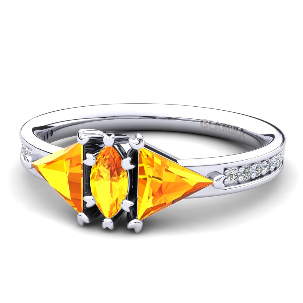 Citrine Engagement Ring Skyros