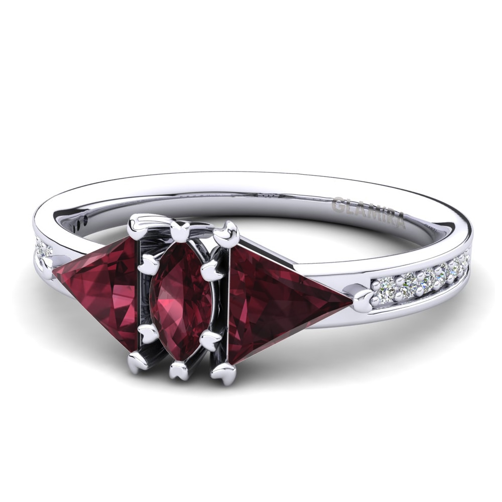 Garnet Engagement Ring Skyros