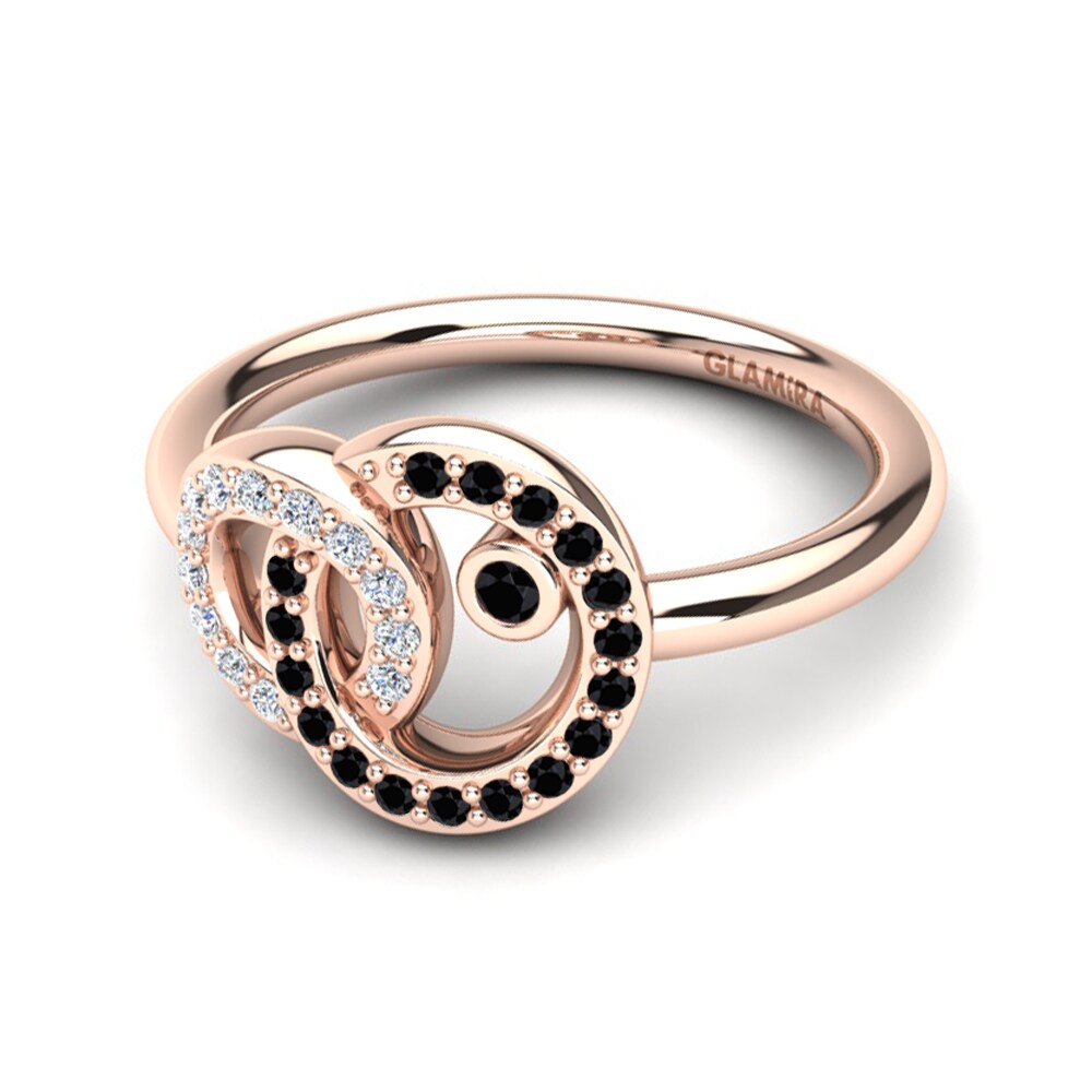 14ct Rose Gold Black Onyx Ring Susanna