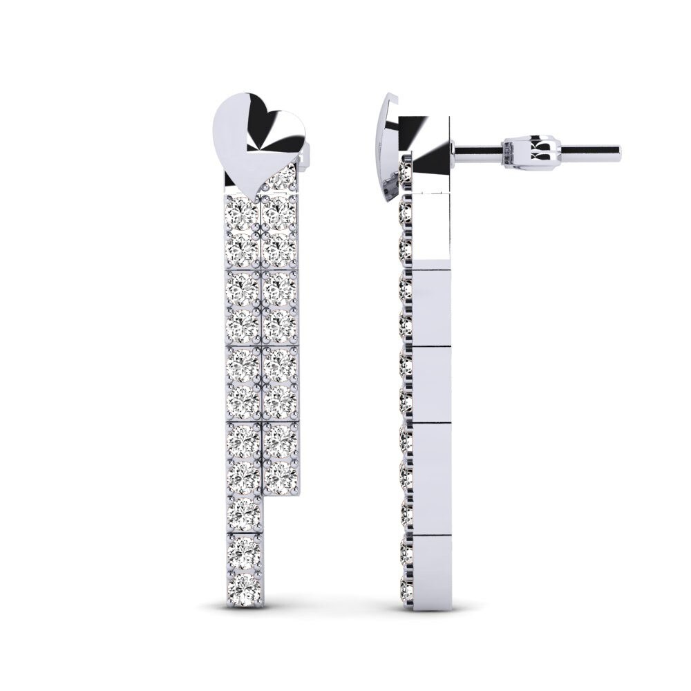 Labor-gezüchteter Diamant Damen ohrring Eden