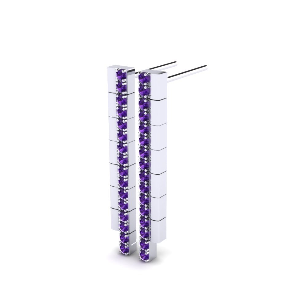 Amethyst Damen ohrring Silvies