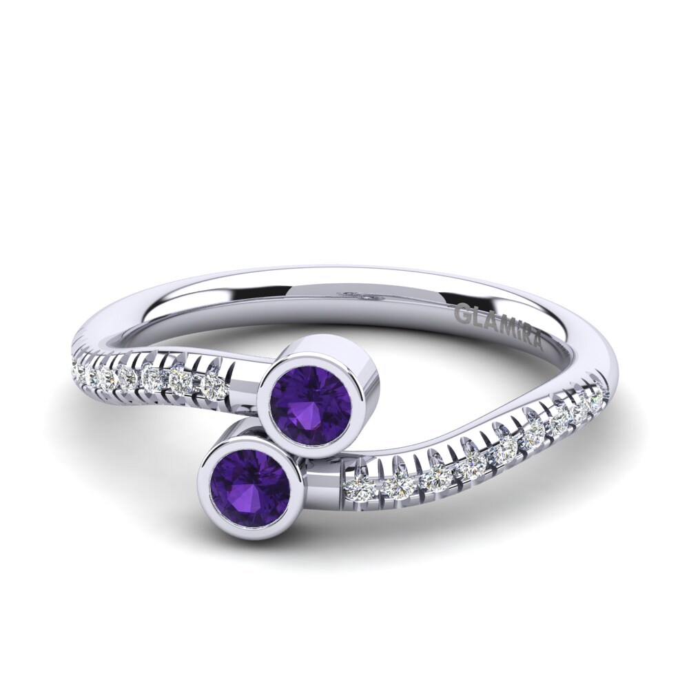 Améthyste Bague de fiançailles Themis