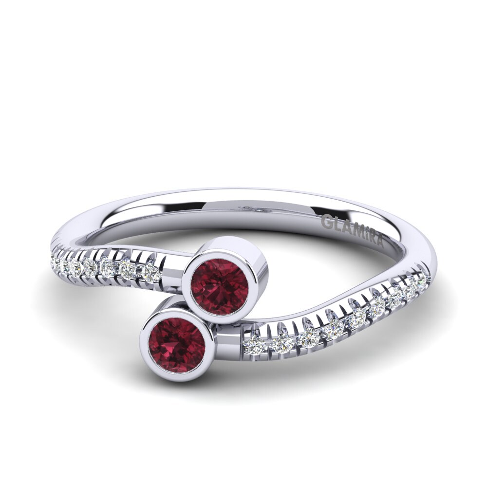 Garnet Engagement Ring Themis