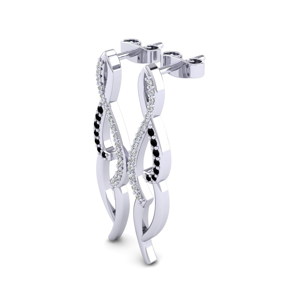Schwarzer Onyx Damen ohrring Ulgeny
