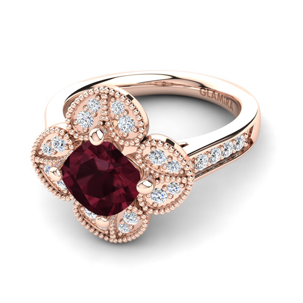 Garnet Engagement Ring Ulita