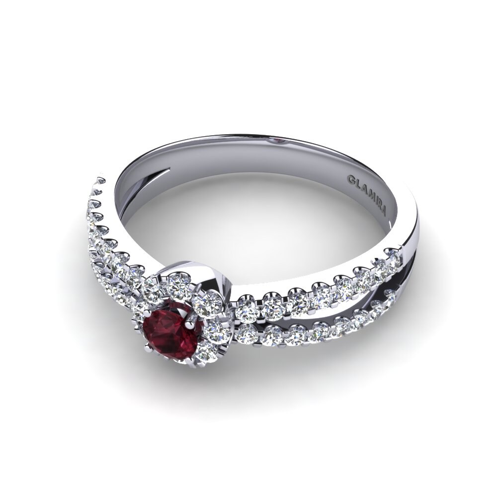 Granate Anillo de compromiso Victoria
