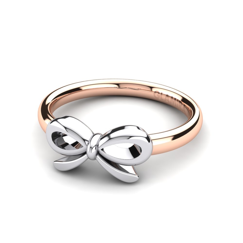 18k Oro Rosa & Blanco Anillo Hark