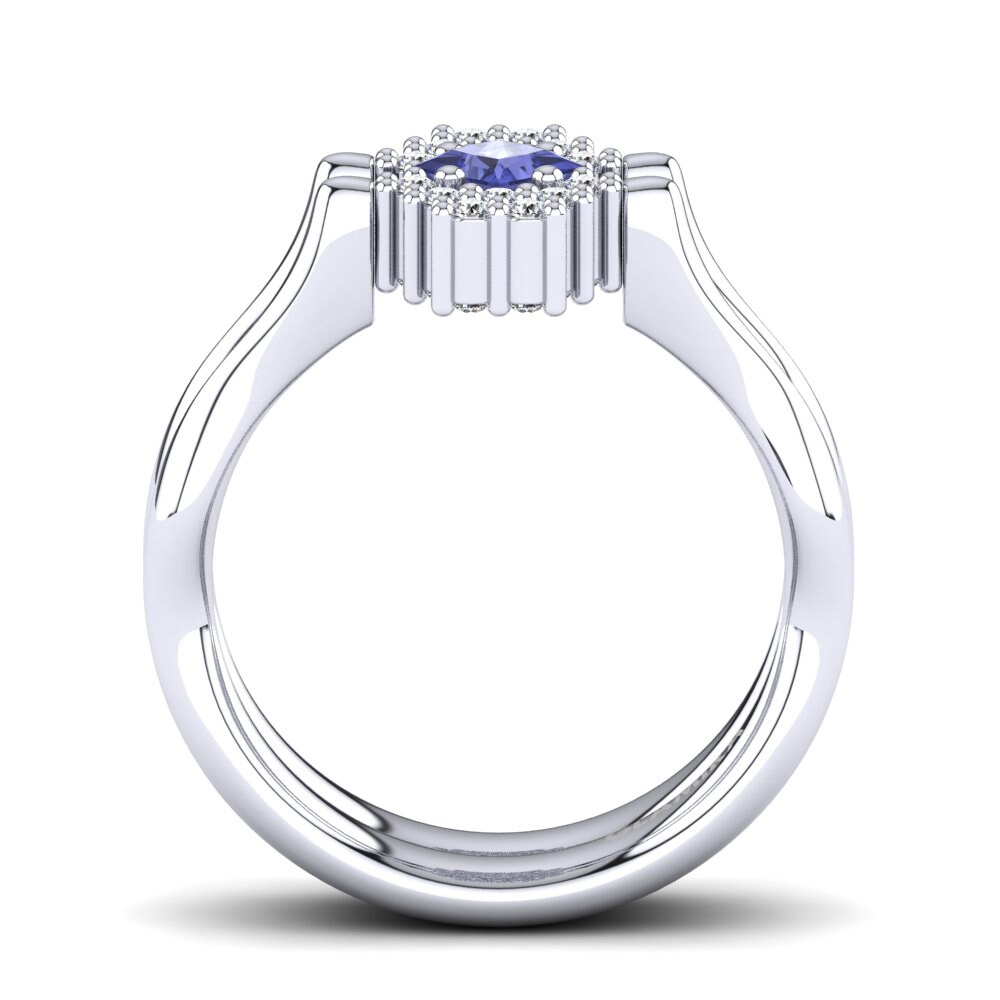 950 Platinum Tanzanite Ring Wrangel