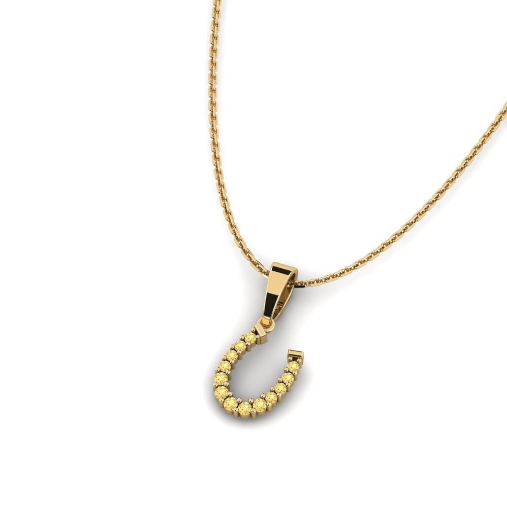 Yellow Diamond Women's Pendant Aashray