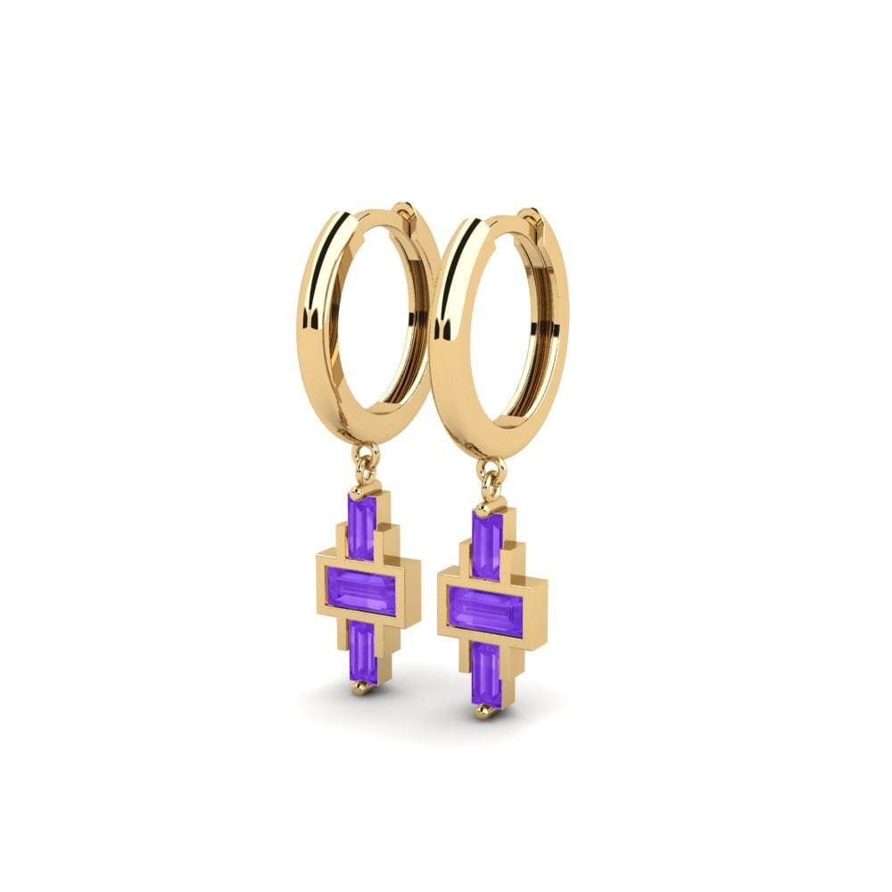 Ametista Brincos Feminino Nebiah