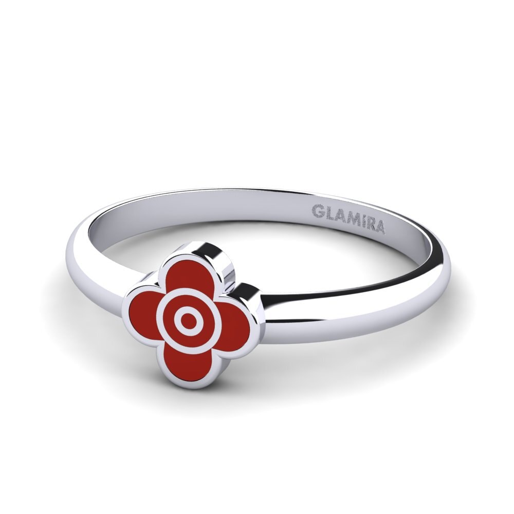 Weiß-Silber Ring Abbety