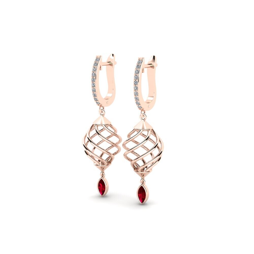 Red Zirconia Women's Earring Abbey