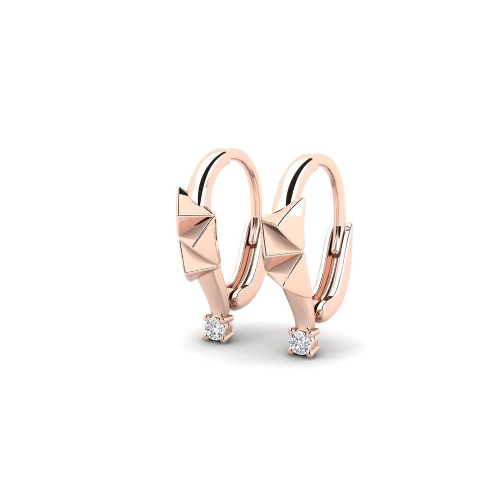14k Oro Rosa Pendiente de mujer Abbotswell
