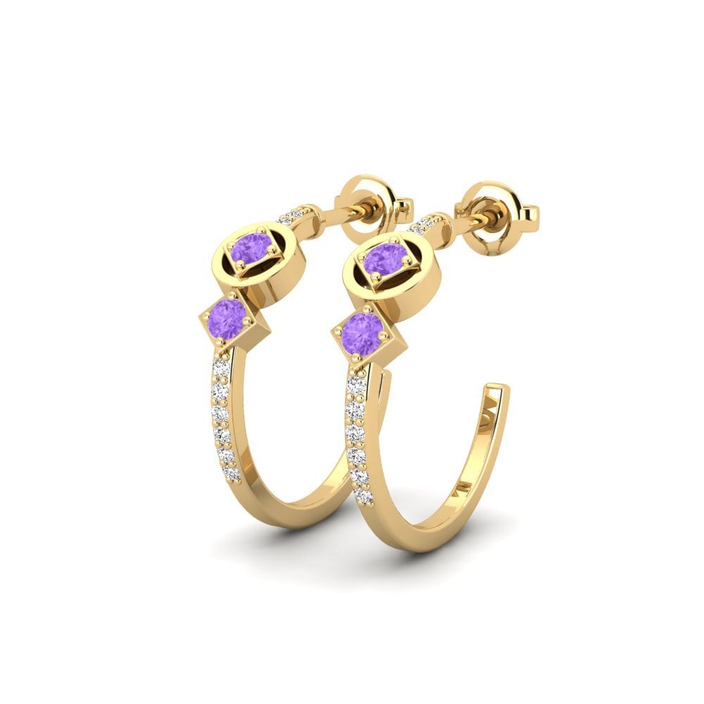 Amethyst Damen ohrring Abelardof