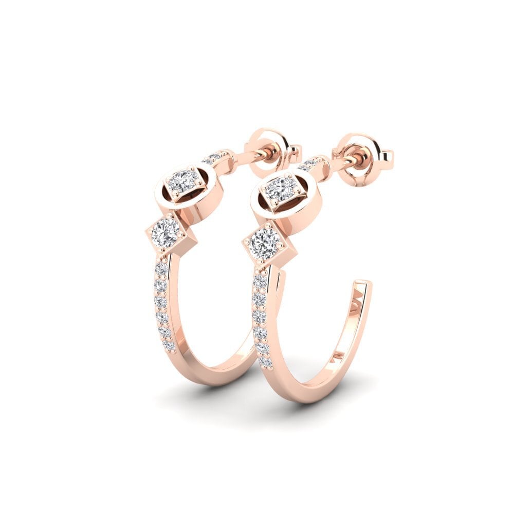 14k Rose Gold Women's Earring Abelardof