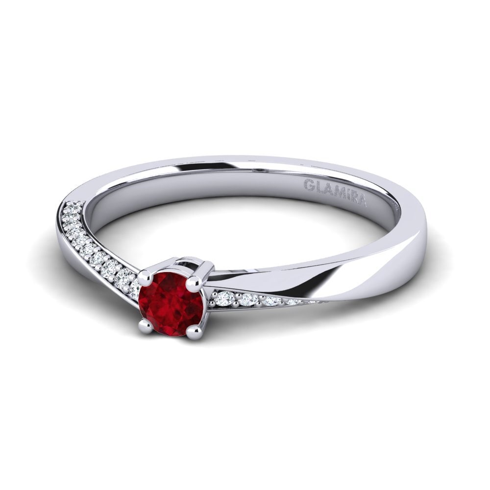 Rubin Verlobungsring Abella 0.16 crt