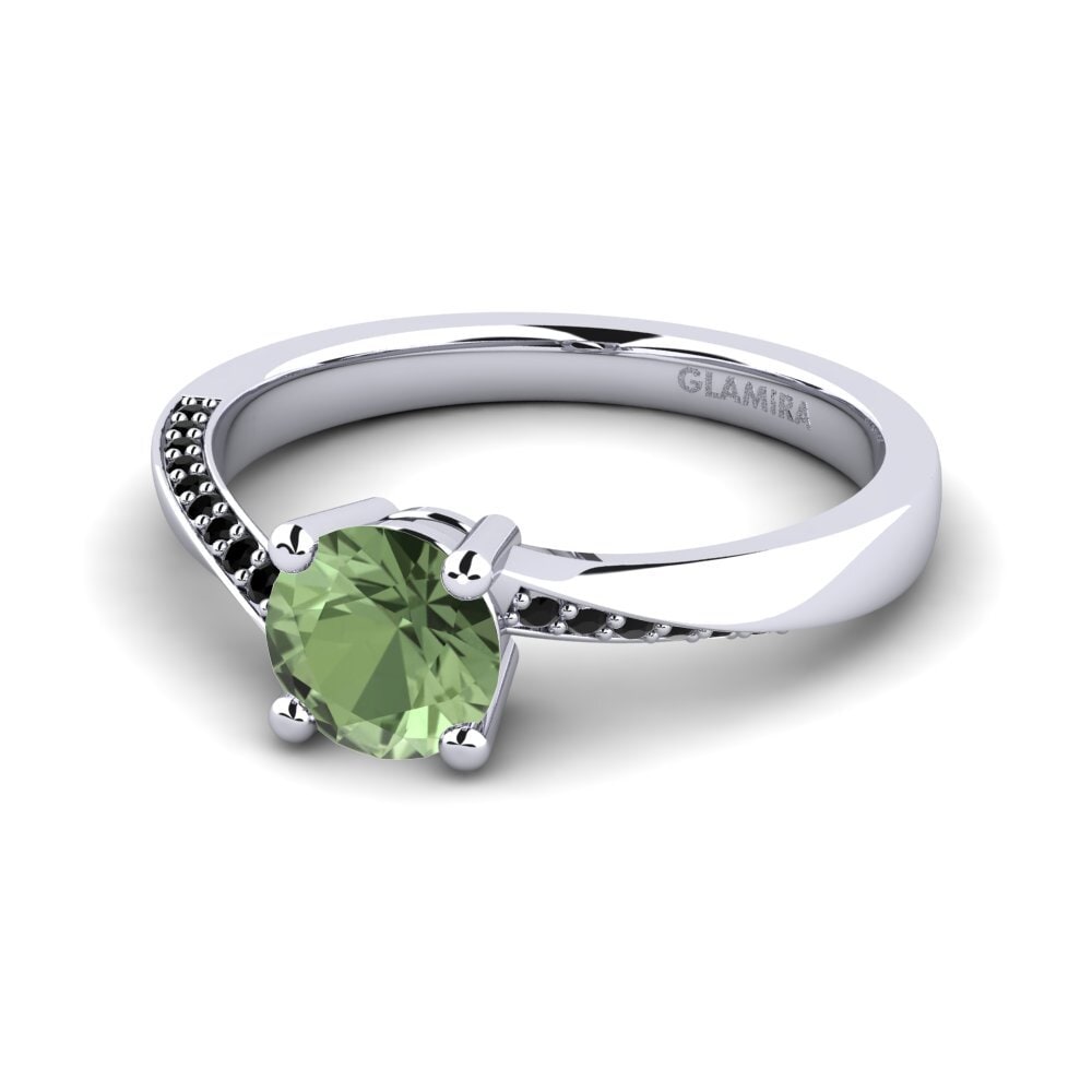 Green Sapphire Engagement Ring Abella 0.8 crt