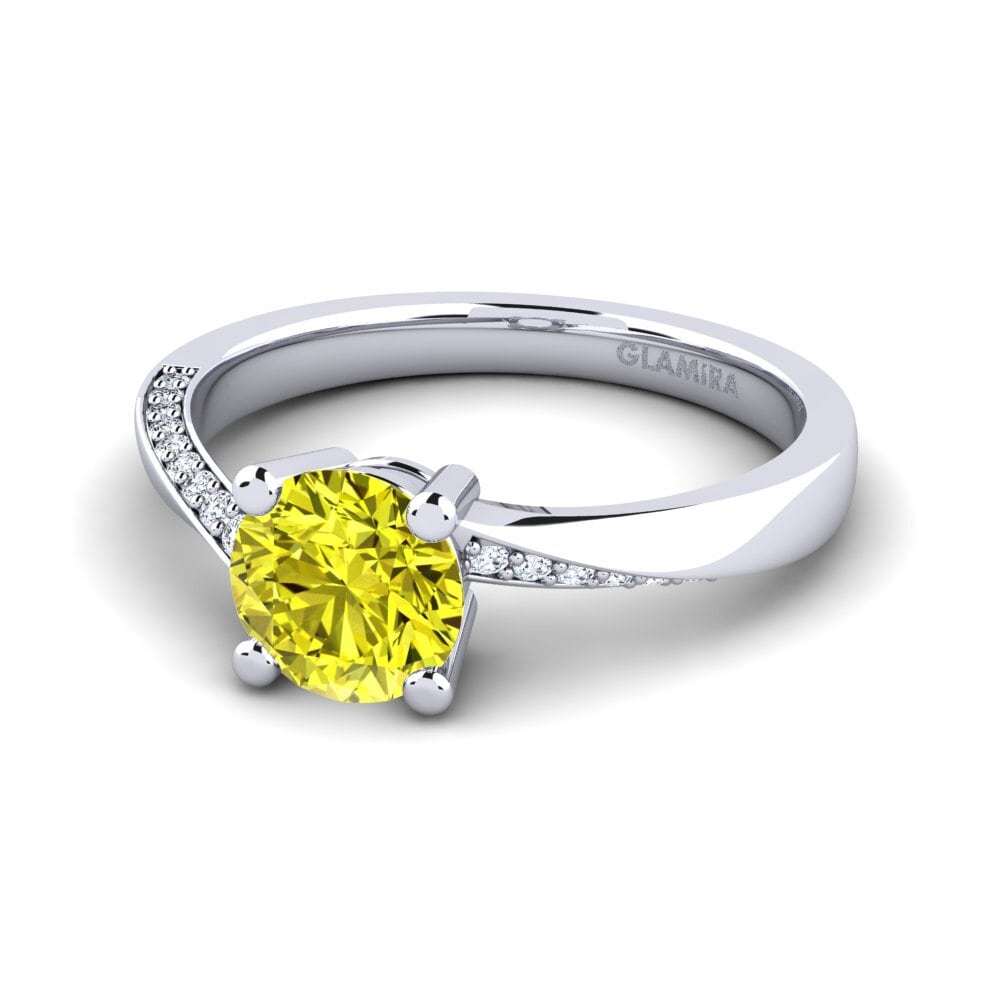 Yellow Diamond Engagement Ring Abella 1.0 crt