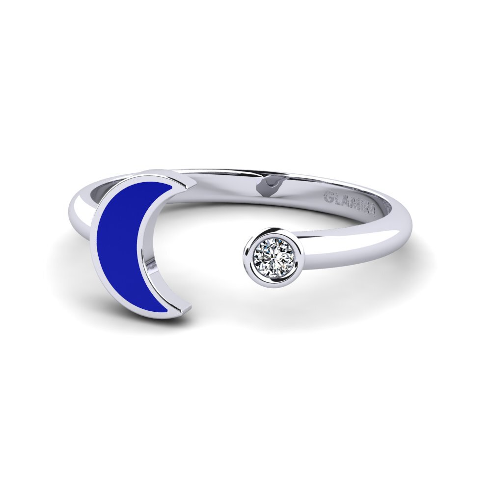 White Silver Ring Abeluie