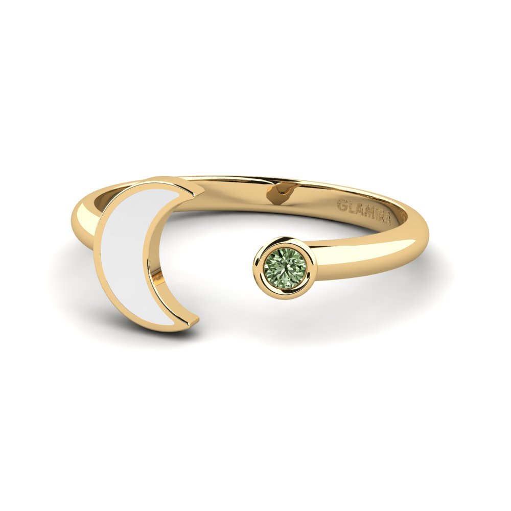 Green Diamond Ring Abeluie