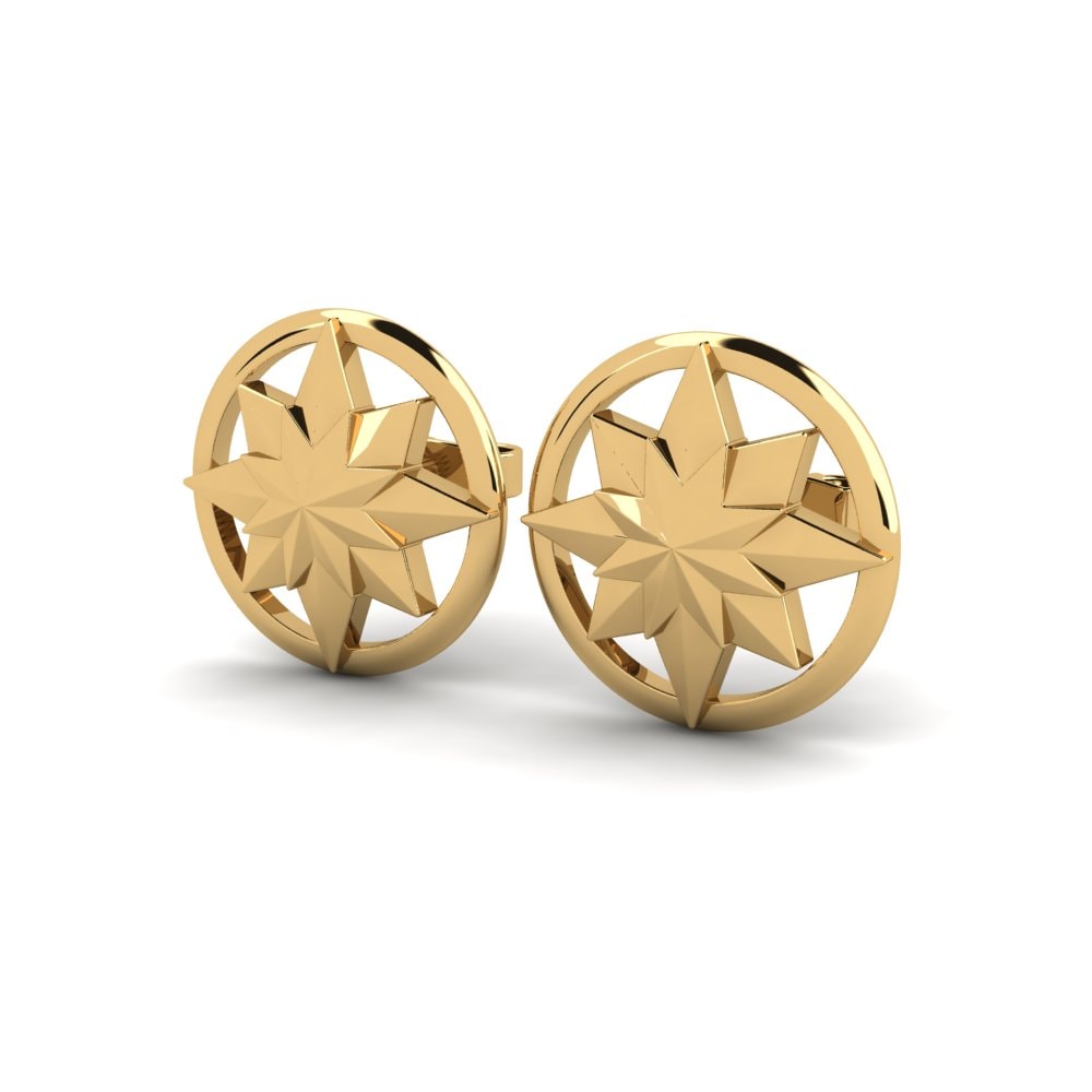 9k Oro Amarillo Pendientes Abendrot