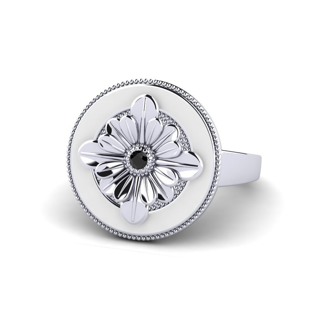 Schwarzer Diamant Ring Ablatifa