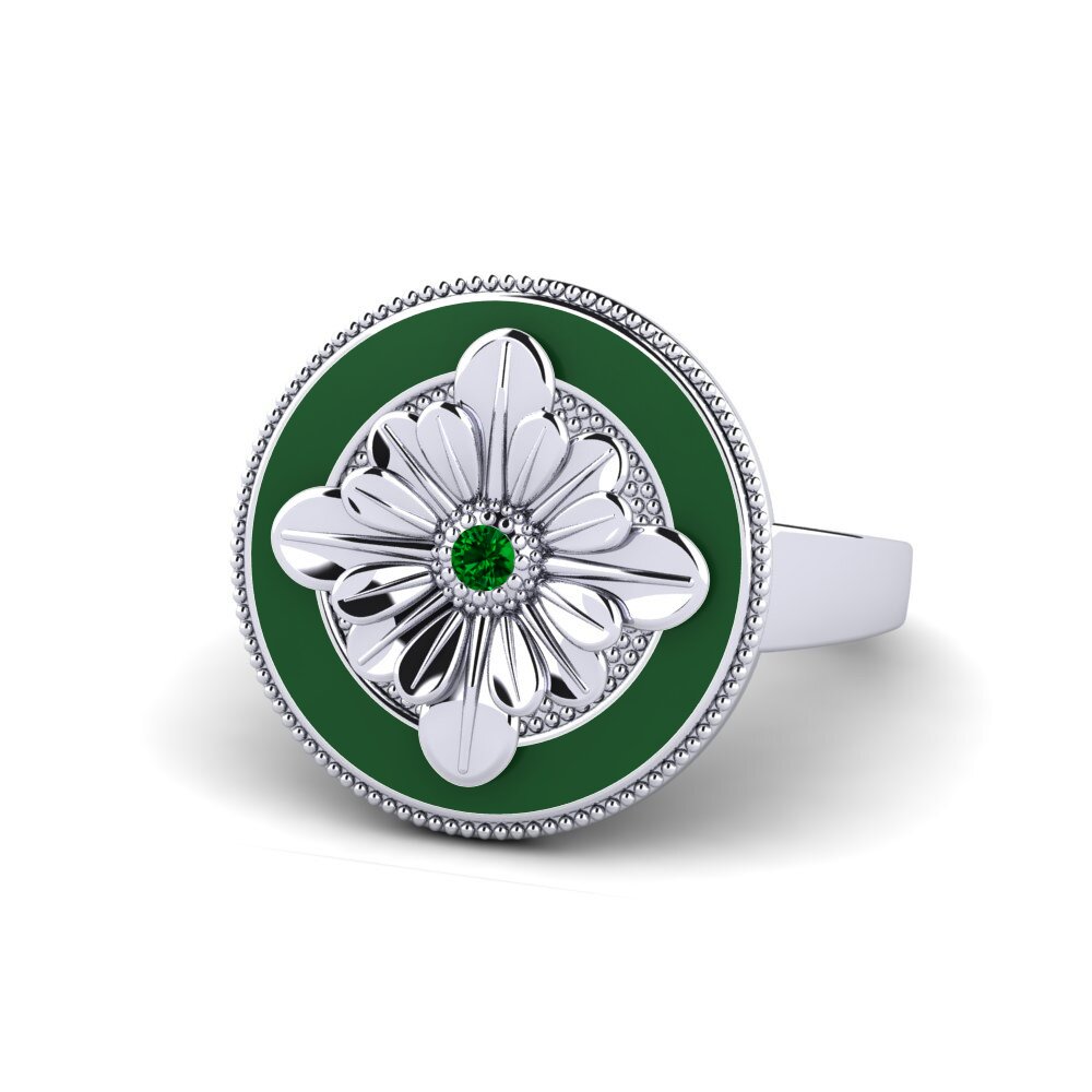 Zircone Verde Anello Ablatifa