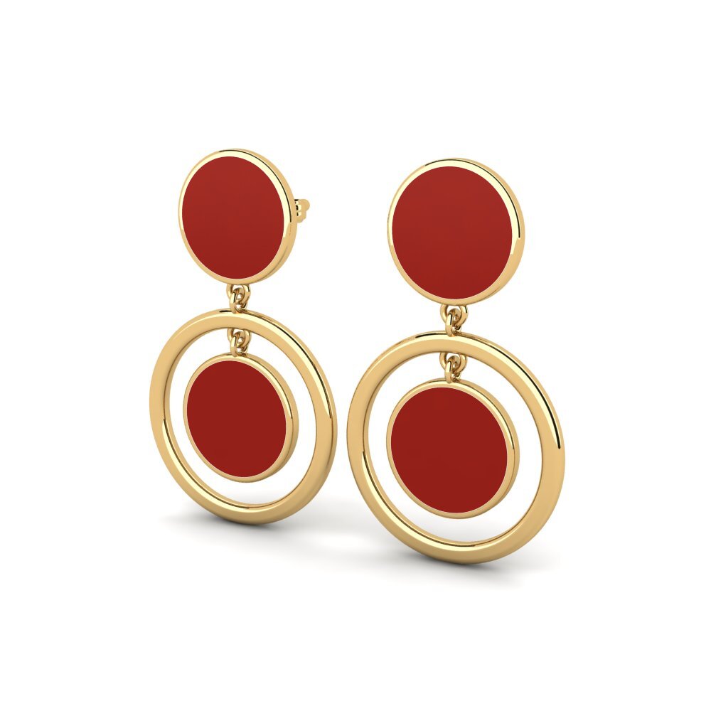 9k Oro Amarillo Pendientes Ablest