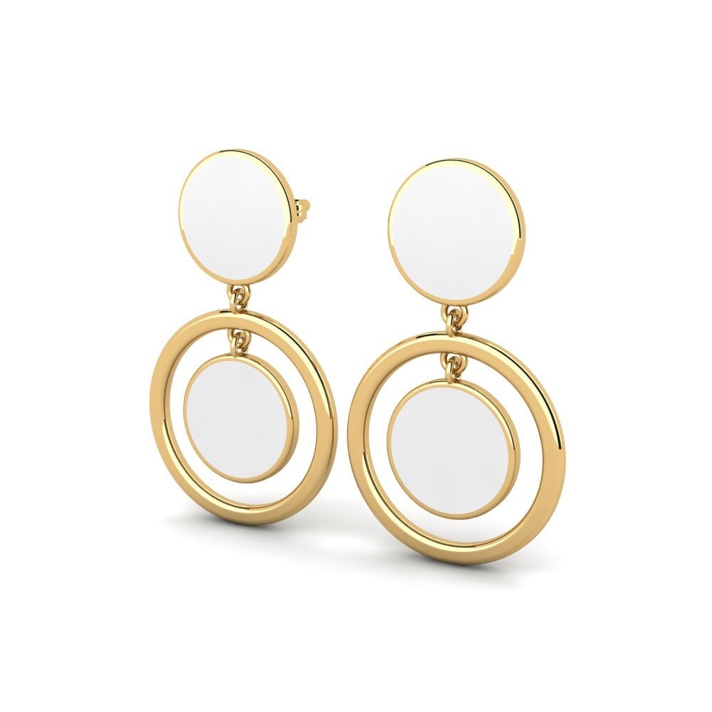 9k Oro Amarillo Pendientes Ablest