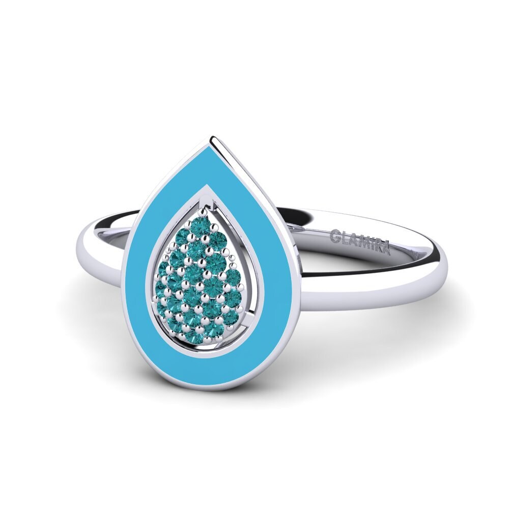 Blauer Diamant Ring Ablon
