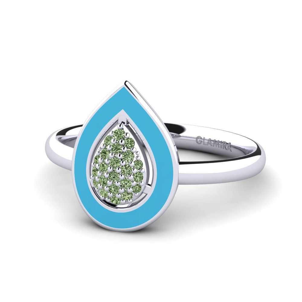 Grüner Diamant Ring Ablon