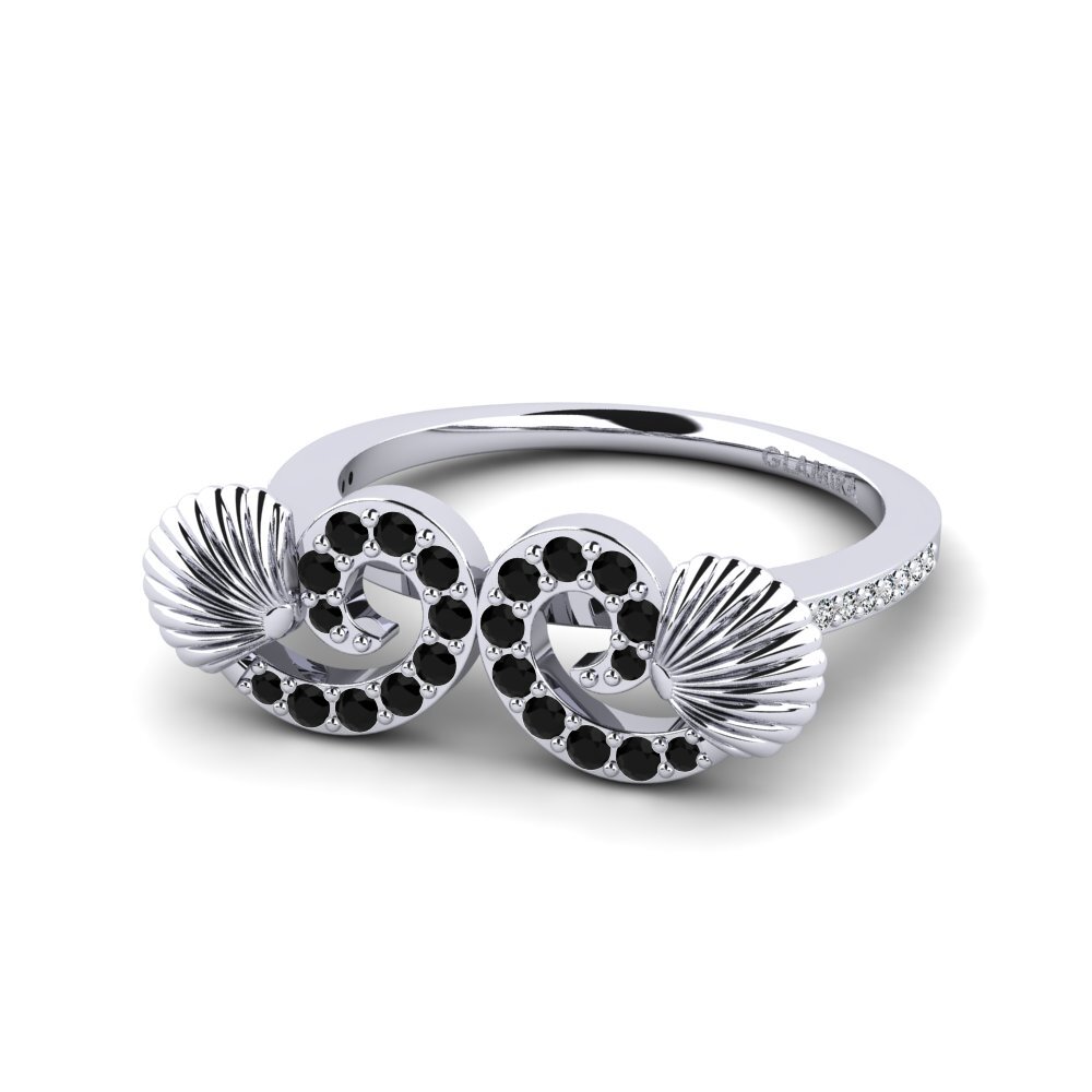 Schwarzer Diamant Ring Abriter