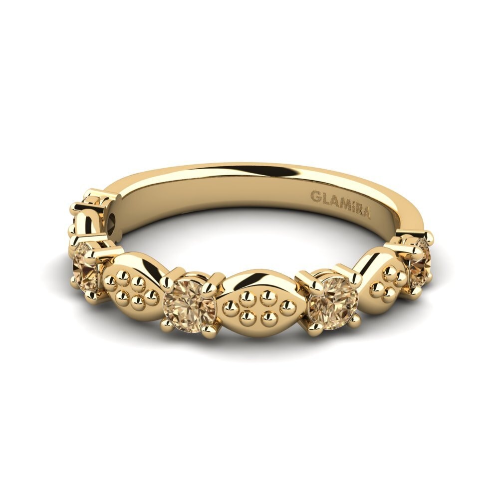 Brauner Diamant Ring Abworn