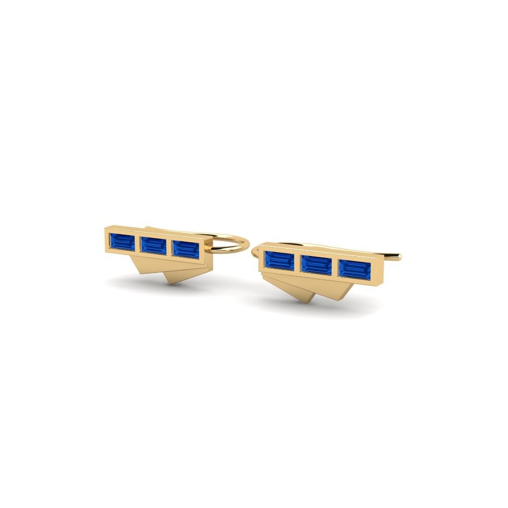 Zircônia azul escuro Brincos Feminino Accumulate