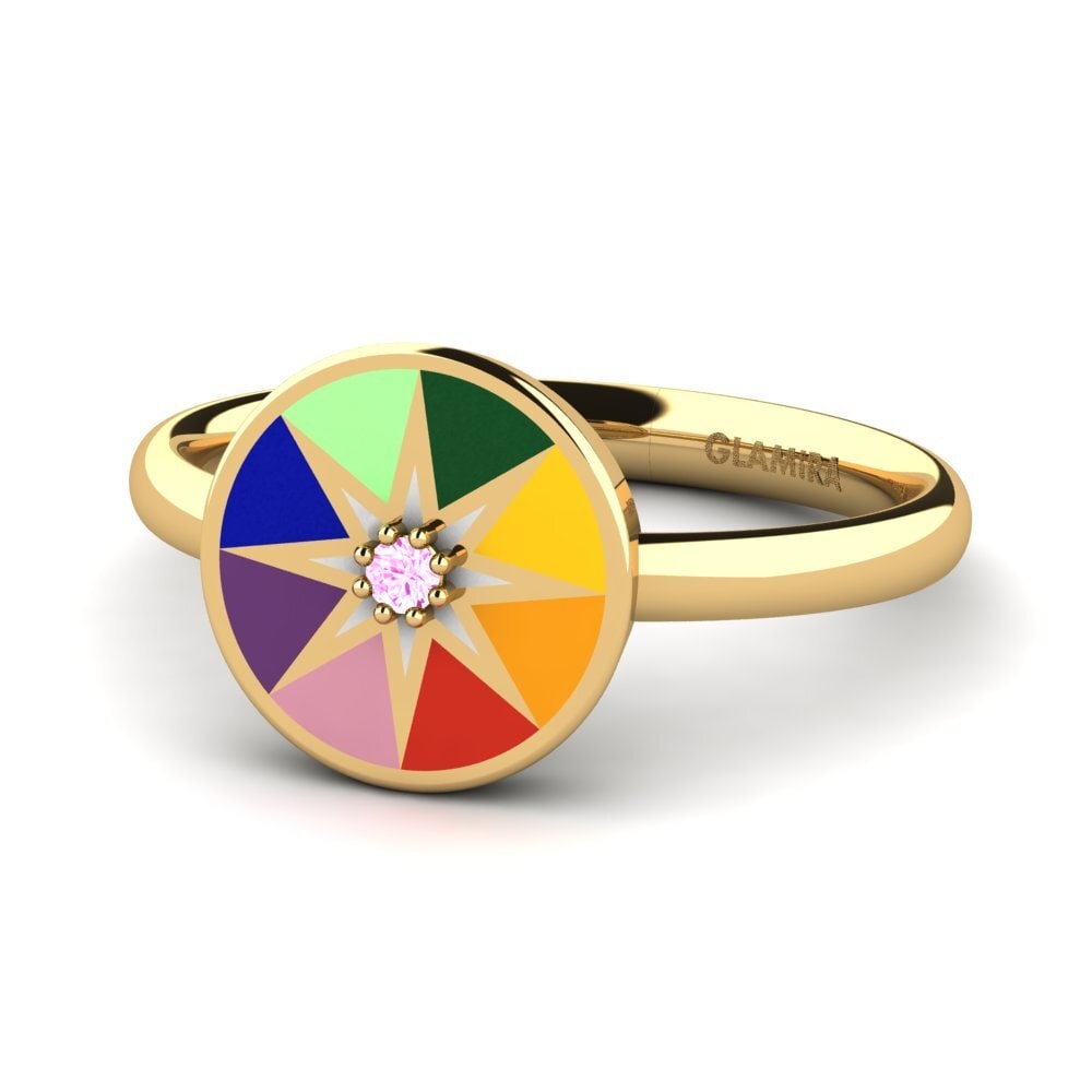 Rosa Saphir Ring Acheux
