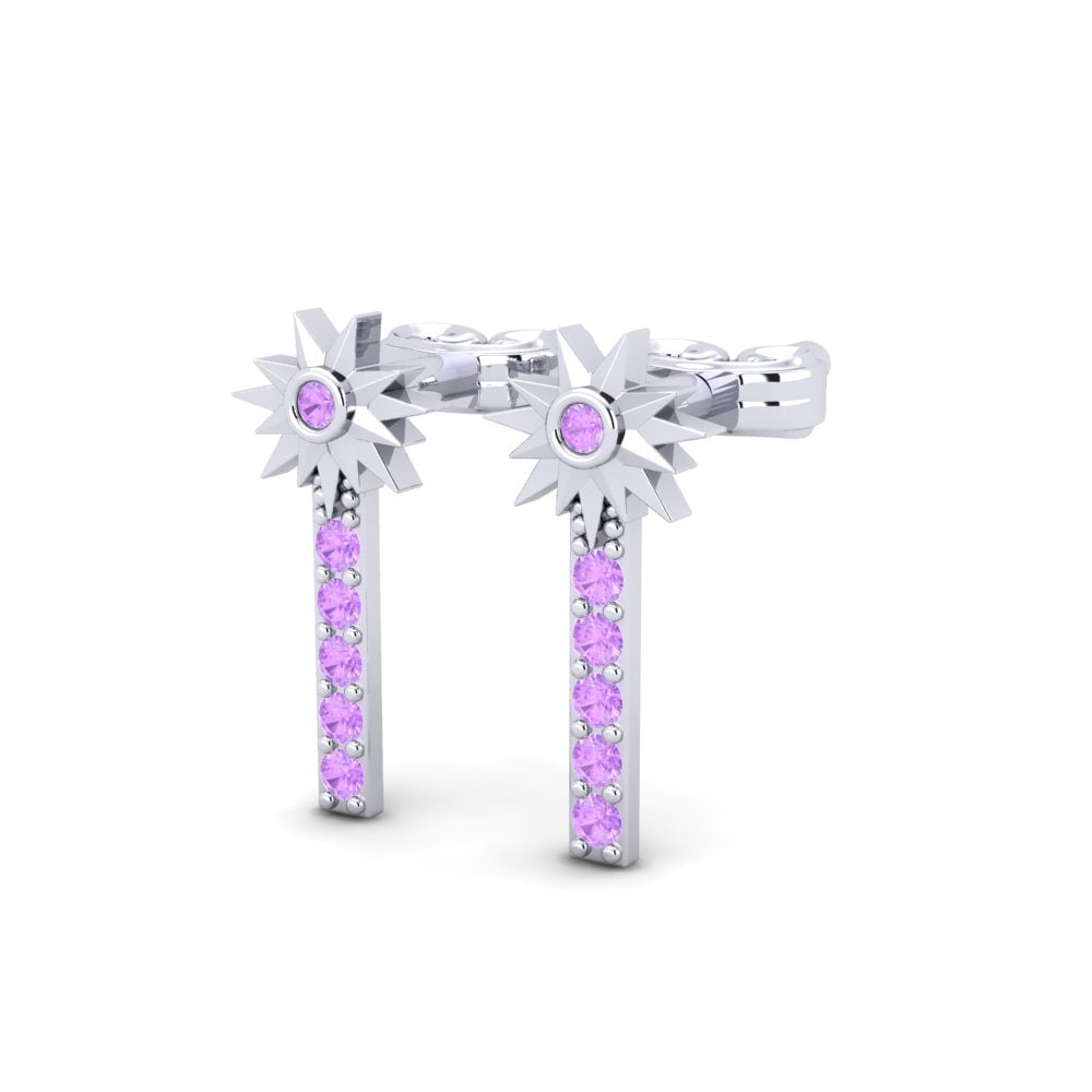 Améthyste Boucle d'oreille femme Achlys