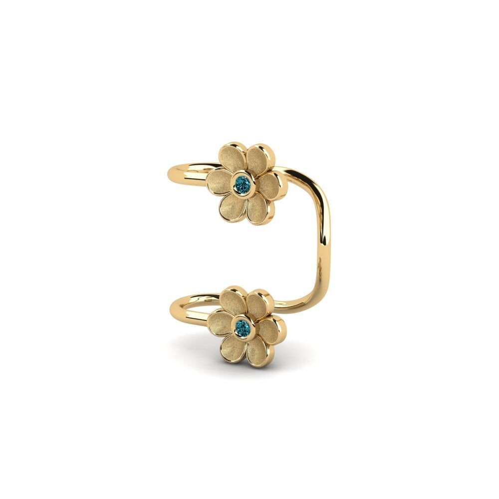 Diamante Azul Brincos Feminino Achurg