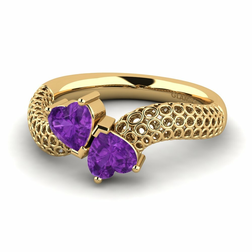 Améthyste Bague de fiançailles Aconit