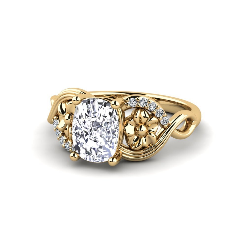 Lab Grown Diamond Engagement Ring Acrog - Cushion
