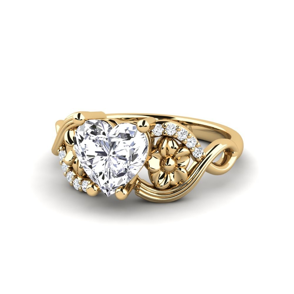 Lab Grown Diamond Engagement Ring Acrog - Heart