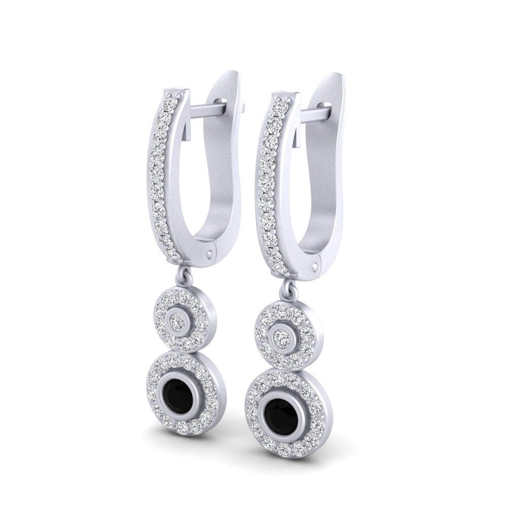 Black Diamond Women's Earring Acrostiche