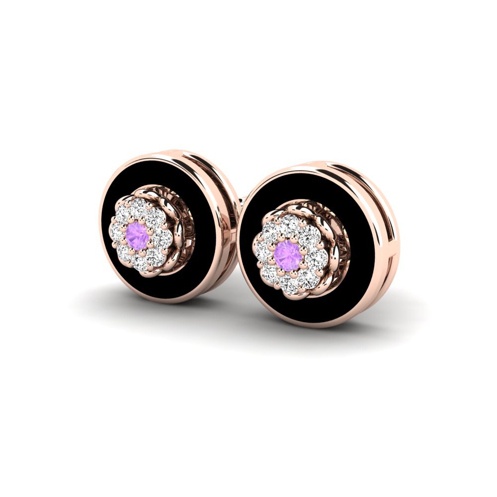 Améthyste Boucle d'oreille femme Acroth